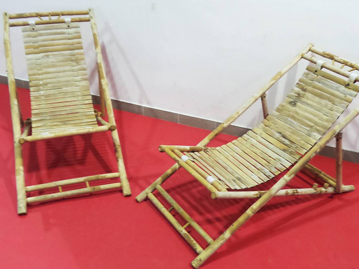 Liegestuhl mieten | fr Beachevents | Bambus Liegestuhl Verleih