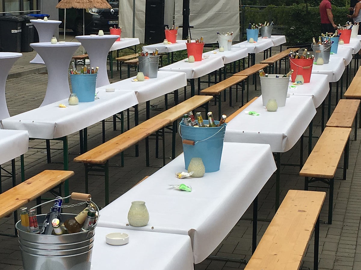 Festzelttisch Tischdecke