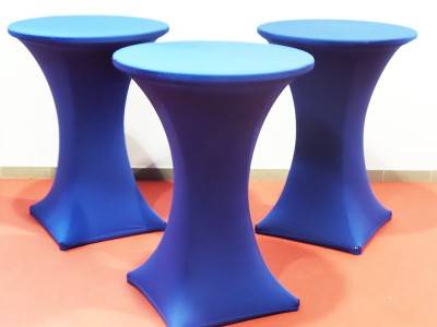 Stehtischhusse blau