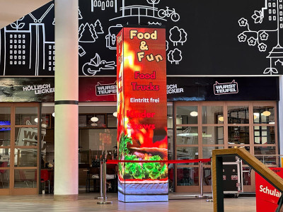 LED Werbesäule mieten