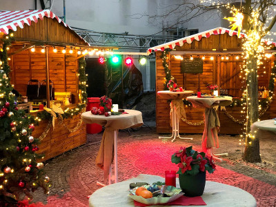 weihnachtsmarkthütte leihen