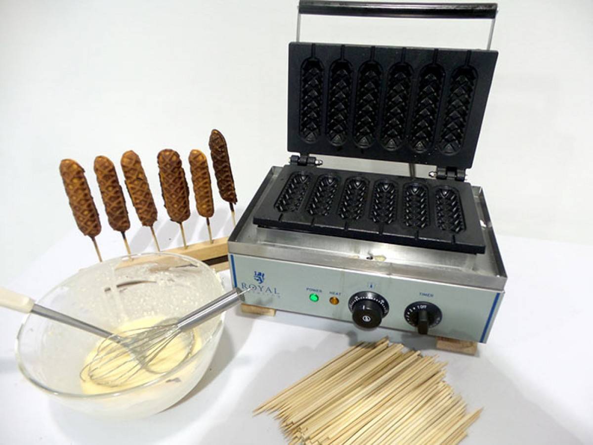 Waffel am Stiel mieten Eventagentur Berlin Waffeleisen